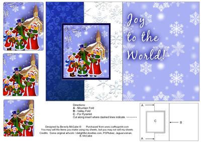 Joy to the World Fold Back Card