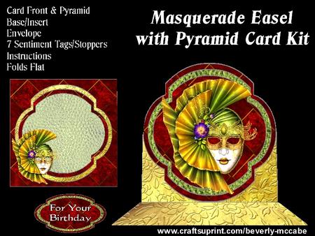 Masquerade Easel Card Kit