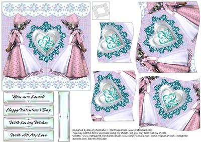 Little Bonnet Girls Pyramid Topper
