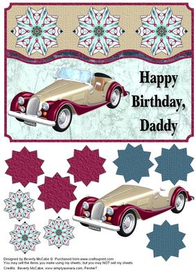 Happy Birthday Daddy Roadster