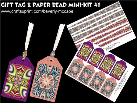 Gift Tags & Paper Beads Mini-kit #1