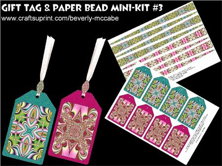 Gift Tags & Paper Beads Mini-kit #3