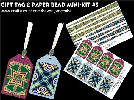 Gift Tags & Paper Beads Mini-kit #5