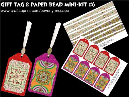 Gift Tags & Paper Beads Mini-kit #6