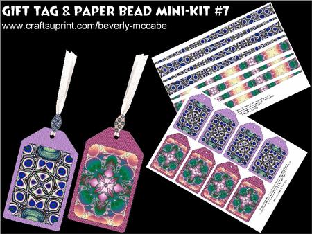 Gift Tags & Paper Beads Mini-kit #7
