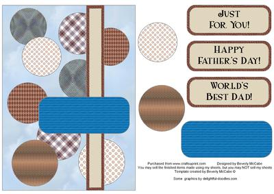 Just for Him Card Topper