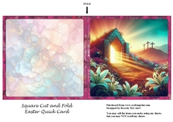 Easter Square Quick Card