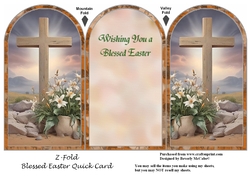 Blessed Easter Z-Fold Quick Card