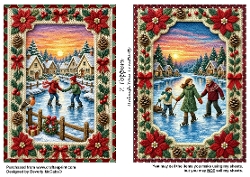 2 Holiday Ice Skating Toppers