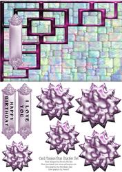 Rainbow Wine Card Topper & Star Stackers