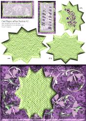 Purple & Lime Topper with Star Stackers