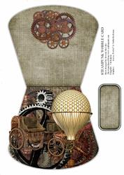Steampunk Over the Edge Wobble Card