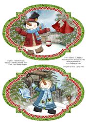 Two Christmas Quick Card Toppers #3