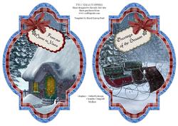 Two Christmas Quick Card Toppers #2
