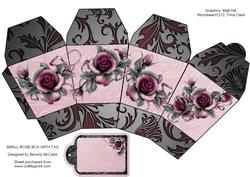 Vintage Roses Small Box & Tag