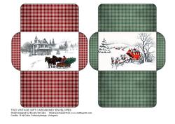 Two Gift Card / Money Envelopes #3