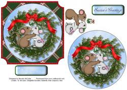 Mice & Mistletoe Holiday Topper