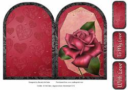 Valentine Rose Card