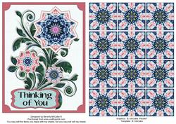 Thinking of You Tea Bag Tile Bouquet