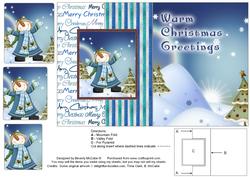 Merry Christmas Fold Back Card