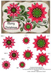 Merry Christmas Flower Stacker