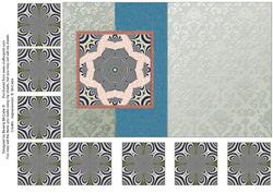Fold Back Card with Tea Bag Tiles #3