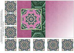 Fold Back Card with Tea Bag Tiles #4