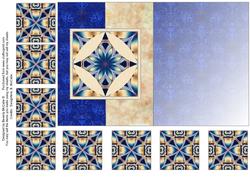 Fold Back Card with Tea Bag Tiles #5