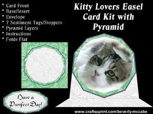 Kitty Easel Card Kit with Pyramid