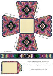 Kaleidoscope Treat Basket & Tag #7