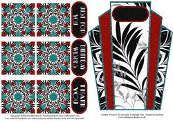 Art Deco Topper with Tea Bag Tiles