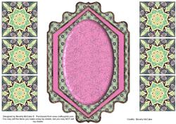 Tea Bag Tiles & Topper - Lime & Raspberry
