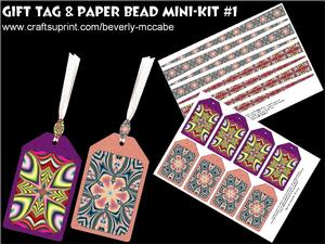 Gift Tags & Paper Beads Mini-kit #1