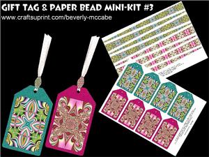 Gift Tags & Paper Beads Mini-kit #3
