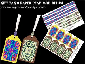 Gift Tags & Paper Beads Mini-kit #4