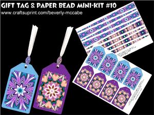 Gift Tags & Paper Beads Mini-kit #10