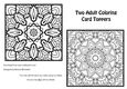 Two Adult Coloring Card Toppers #3