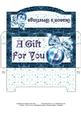 Blue Season's Greetings Money Wallet #14