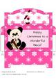 Girl's Happy Christmas Money Wallet #3
