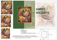 Steampunk Happy Holidays Fold Back