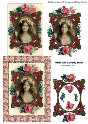 Pretty Girl in Pretty Frame