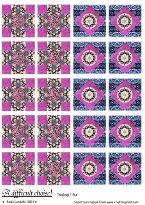 A Difficult Choise! Teabag Tiles