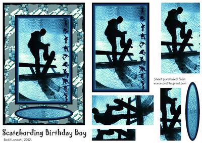Scateboarding Birthday Boy