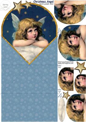 Spring Card Christmas Angel