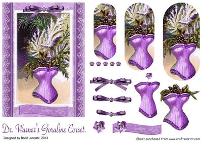 Dr. Warners Goraline Corset, Violet