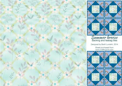 Summer Breeze, Backing and Teabag Tiles