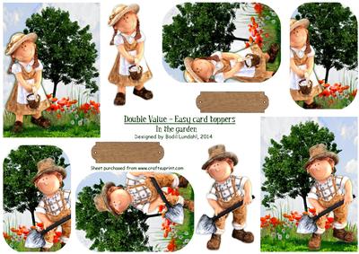 Double Value - Easy Card Toppers, in the Garden