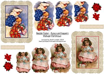 Double Value - Easy Card Toppers, Vintage Christmas