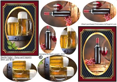 Double Value - Easy Card Toppers, Beer and Wine