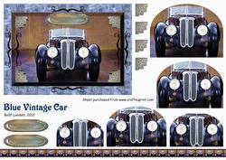 Blue Vintage Car